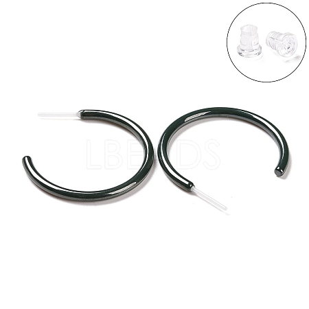 Hypoallergenic Bioceramics Zirconia Ceramic Ring Stud Earrings EJEW-Z023-01C-1
