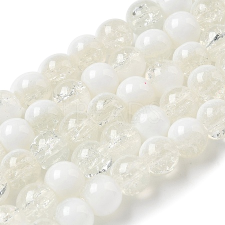 Crackle Glass Beads Strands GLAA-U001-8mm-07-1