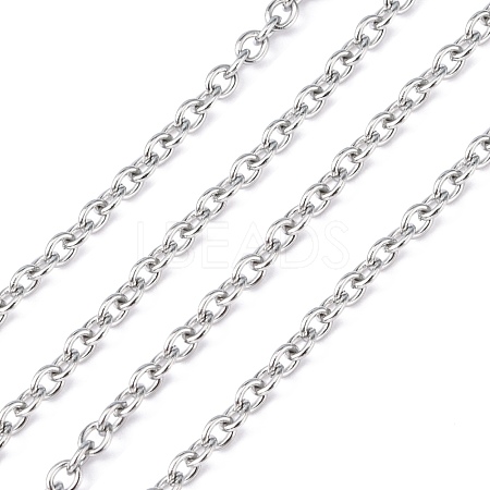 Tarnish Resistant 304 Stainless Steel Cable Chains CHS-R008-12-1