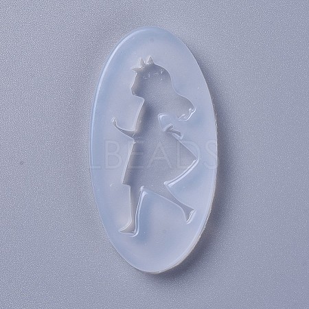 Food Grade Silhouette Silicone Statue Molds DIY-L026-045-1