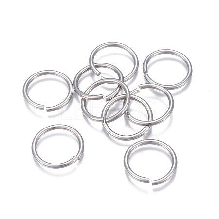 304 Stainless Steel Open Jump Rings X-STAS-P236-24P-1