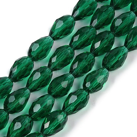 Transparent Glass Beads Strands EGLA-N013-T8mm-D24-1