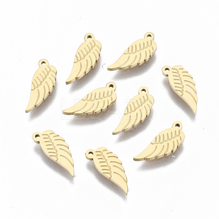 304 Stainless Steel Charms STAS-S116-080G-1