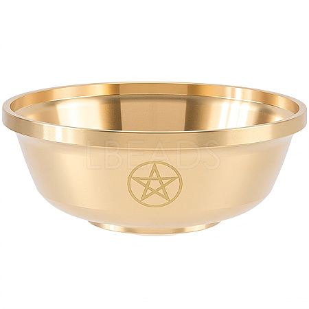 Brass Offering Bowl for Altar Meditation AJEW-WH20816-262A-1