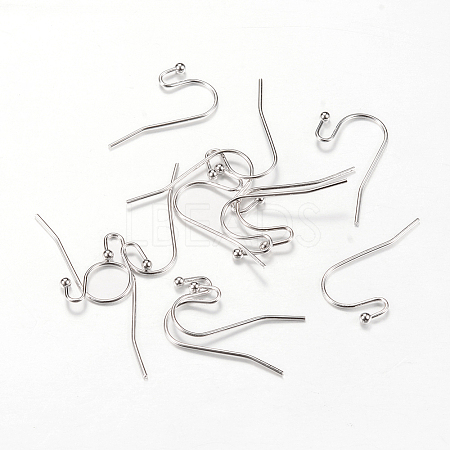 Brass Earring Hooks X-KK-R037-13P-1