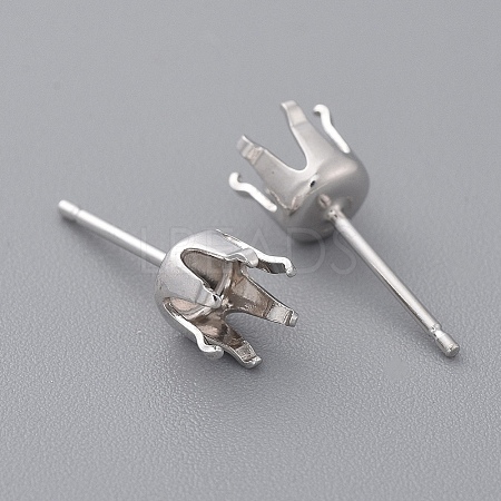 925 Sterling Silver Stud Earrings Findings STER-I005-16P-1