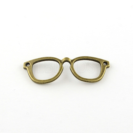Glasses/Spectacles Tibetan Style Alloy Pendants TIBEP-R344-77AB-LF-1