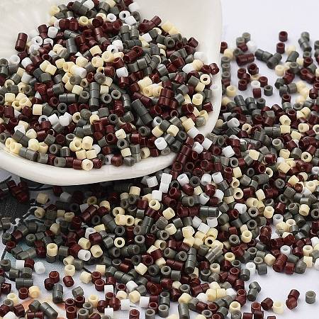 Baking Paint Glass Seed Beads SEED-S042-05B-55-1