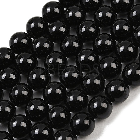 Natural Tourmaline Bead Strands G-H1603-12mm-1