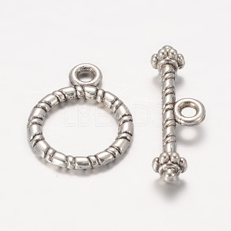 Tibetan Style Alloy Toggle Clasps LF0717Y-1