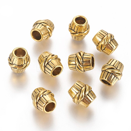 Tibetan Style Alloy Beads TIBEB-LF10613YKG-AG-LF-1