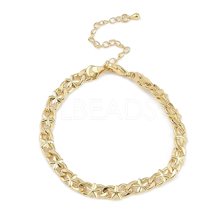 Rack Plating Brass Bracelets for Women BJEW-K244-06C-G-1