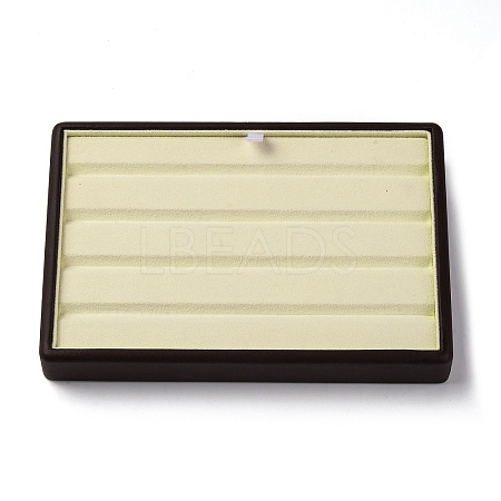 Slotted PU Leather & Wood Display Stands ODIS-H003-01B-1