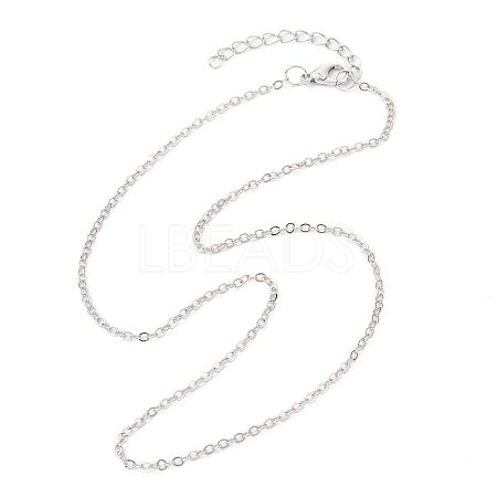 Brass Cable Chain Necklaces NJEW-JN04511-03-1