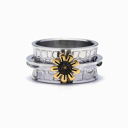 Sunflower Zinc Alloy Finger Rings FS-WGCE082-06-1