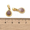 Natural Amethyst Faceted Teardrop Charms STAS-P361-01G-07-3