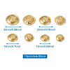 80Pcs 8 Style Brass Shank Buttons BUTT-TA0001-08G-7