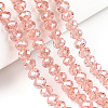 Electroplate Glass Beads Strands LS-EGLA-A034-T10mm-A34-4