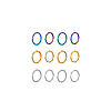 12Pcs 6 Style 304 Stainless Steel Bamboo Sticker Finger Ring for Women RJEW-DC0001-14-6