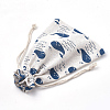 Polycotton(Polyester Cotton) Packing Pouches Drawstring Bags ABAG-S003-02-M-3