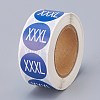 Paper Self-Adhesive Clothing Size Labels DIY-A006-B07-2