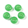 Natural White Jade European Beads X-G-G740-14x8mm-35-1