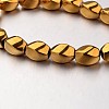 Electroplate Non-magnetic Synthetic Hematite Beads Strands G-F300-11B-03-1