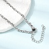 3MM 304 Stainless Steel Twisted Oval Link Chain Necklaces for Man and Women SA-CBAB767-18A-P-3
