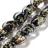 Handmade Dichroic Foil Glass Beads Strands DICH-U001-03A-1