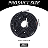 Rubber Rhinestone Shoelaces AJEW-WH0752-498E-2