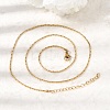 1.3MM 304 Stainless Steel Boston Link Chains Necklaces for Women Men NJEW-Z115-12G-02-3