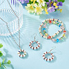 30Pcs 2 Colors Brass Rhinestone Spacer Beads RB-TA0001-29A-4