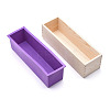 Rectangular Pine Wood Soap Molds Sets DIY-F057-04B-1