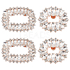   4Pcs 2 Style Alloy Crystal Rhinestone Shoe Decorations AJEW-PH0011-49KCG-1