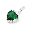 Brass Micro Pave Cubic Zirconia Pendants LS-KK-H204-01S-06-2