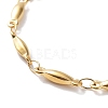 316 Surgical Stainless Steel Oval Link Chain Bracelet BJEW-M305-05G-2