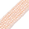 Electroplate Glass Beads Strands EGLA-A044-P2mm-B05-1