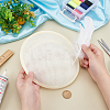 Linen Cloth Mini Hat Fascinator Base AJEW-WH0472-53C-3