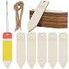 30Pcs Unfinished Wood Pencil Pendants WOOD-SP0001-82-1