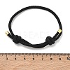 Adjustable Nylon Round Milan Cord Slider Bracelet Making FB-H001-01G-15-3