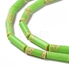 Synthetic Imperial Jasper Dyed Beads Strands G-D077-B01-05-4