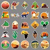 50Pcs Desert PET Stickers PW-WG5D20E-01-4