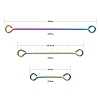 60Pcs 3 Style Ion Plating(IP) 304 Stainless Steel Eye Pins STAS-LS0001-62MC-3