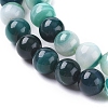 Natural Striped Agate/Banded Agate Beads Strands G-G582-6mm-48-3