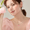 30Pcs Electroplate Opaque Acrylic Pendants PACR-SC0001-10-5