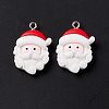 Christmas Theme Opaque Resin Pendants FIND-E025-14-3