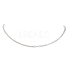304 Stainless Steel Paperclip Chain Cable Chain Necklaces for Women NJEW-JN05590-2