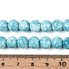 Baking Paint Glass Beads Strands LS-DGLA-N016-8mm-08-4