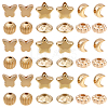 1200Pcs 6 Styles CCB Plastic Spacer Beads CCB-PA0001-09G-7