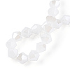Imitation Jade Electroplate Glass Beads Strands LS-EGLA-A039-J6mm-A06-4
